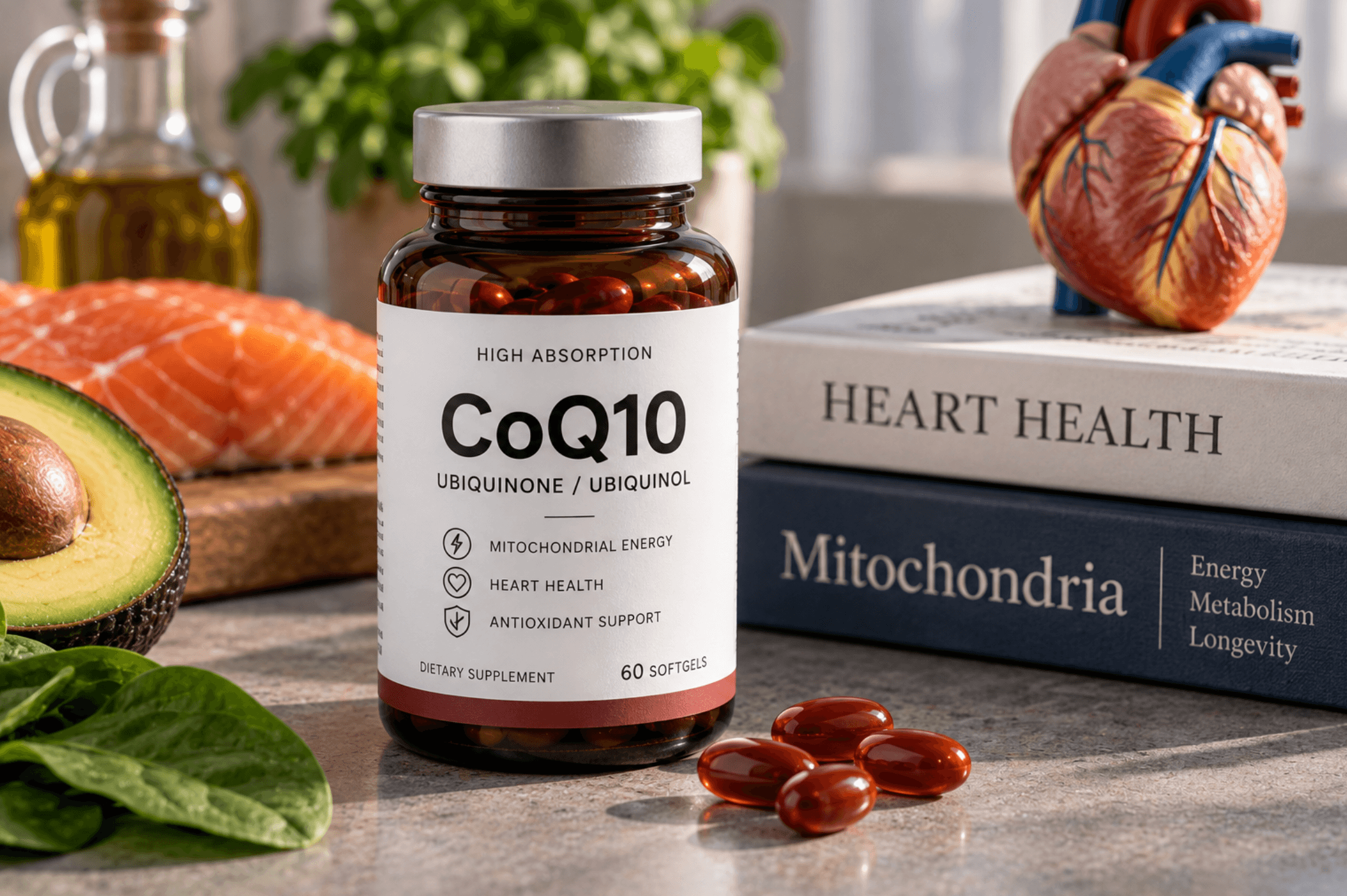 Коэнзим Q10: митохондриялар, статиндер, убихинол және қоспалардың нақты дәлелдері