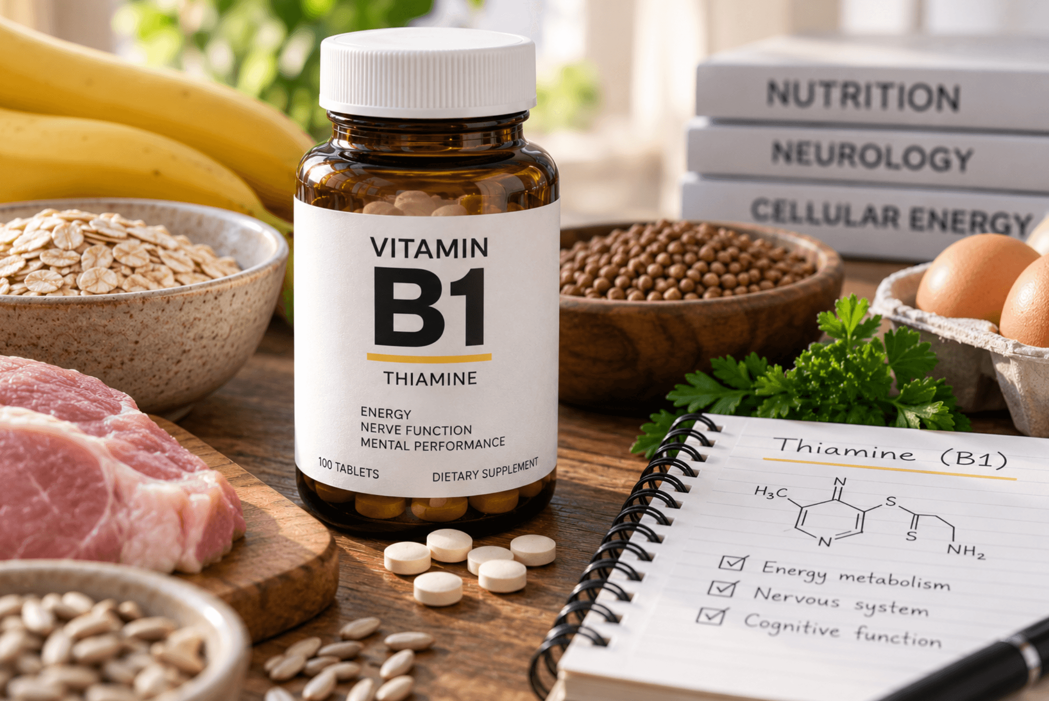Vitamin B1 in the Human Body: Cellular Energy, the Nervous System, Hidden Deficiency, and the Limits of Supplementation