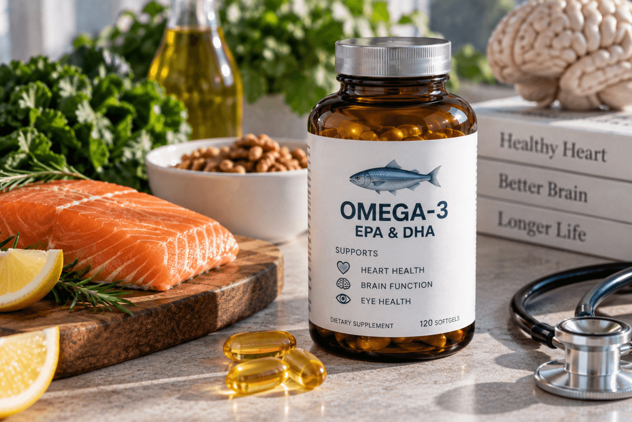 Omega-3 Fatty Acids: EPA and DHA, Heart Health, the Brain, Testing, and Choosing Supplements